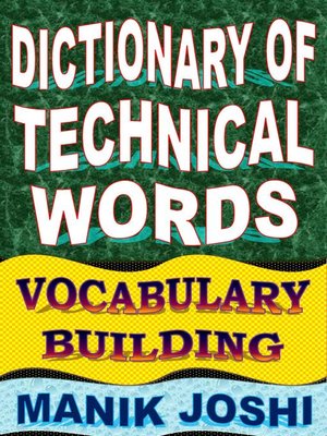 cover image of Dictionary of Technical Words